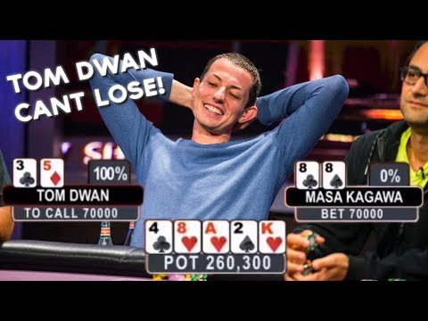Incredible Luck Of Tom Dwan In 5 Poker Hands!