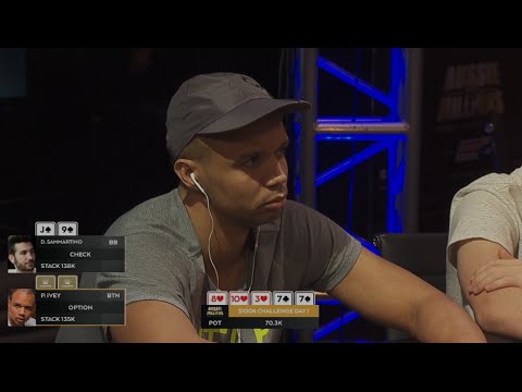 Phil Ivey – Huge River All-In Poker – 2016 Aussie Millions $100k Challenge | PokerStars