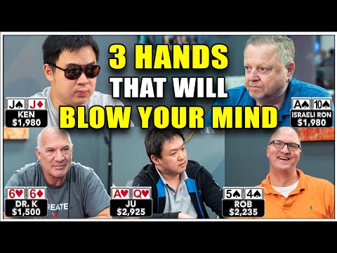 THESE POKER HANDS WILL BLOW YOUR MIND ♠ Live at the Bike!