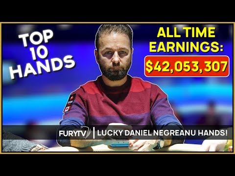 Top 10 Daniel Negreanu LUCKIEST Poker Hands!